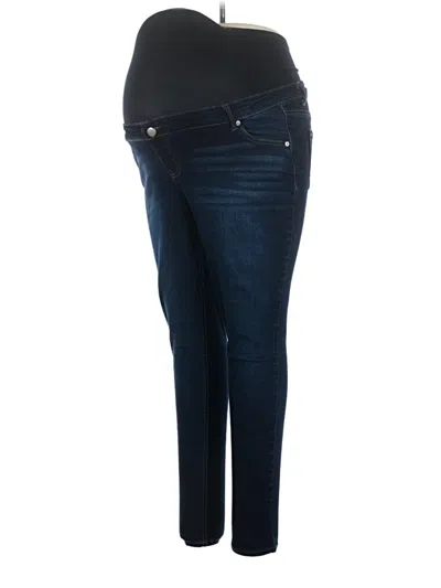Pre-owned Time And Tru Jeggings In Blue