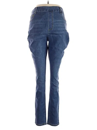 Pre-owned Time And Tru Jeggings In Blue
