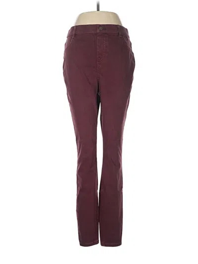 Pre-owned Time And Tru Jeggings In Burgundy