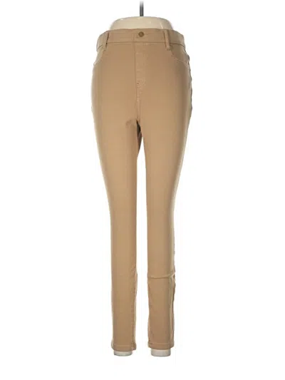 Pre-owned Time And Tru Jeggings In Tan