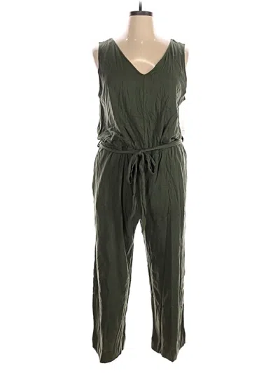 Time And Tru Jumpsuit In Green