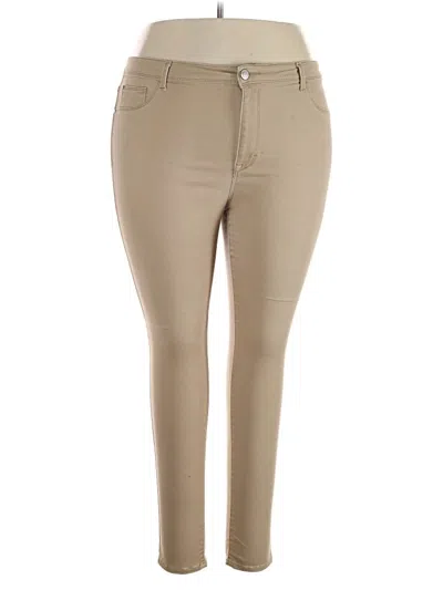 Pre-owned Time And Tru Khaki Pant In Brown