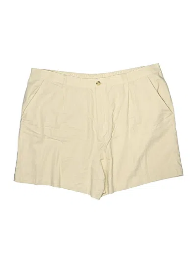 Pre-owned Time And Tru Khaki Shorts In White