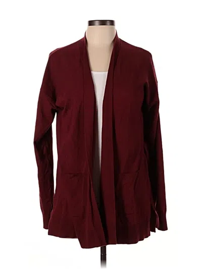 Pre-owned Time And Tru Kimono In Burgundy