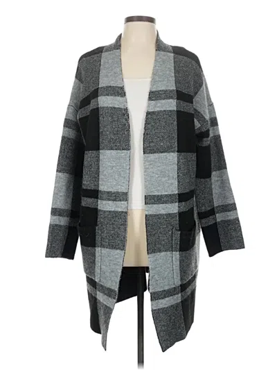 Pre-owned Time And Tru Kimono In Gray