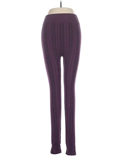Pre-owned Time And Tru Leggings In Purple