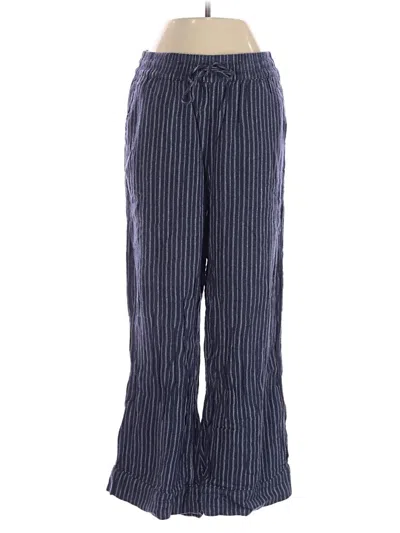 Pre-owned Time And Tru Linen Pants In Blue