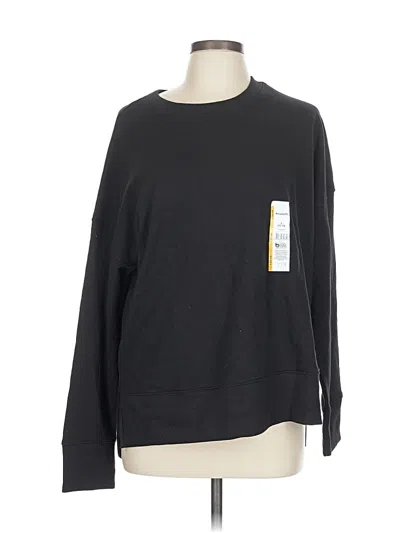 Pre-owned Time And Tru Long Sleeve T-shirt In Black