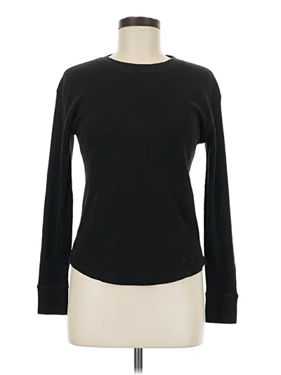 Pre-owned Time And Tru Long Sleeve T-shirt In Black