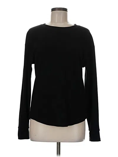 Pre-owned Time And Tru Long Sleeve T-shirt In Black