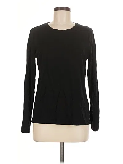 Pre-owned Time And Tru Long Sleeve T-shirt In Black