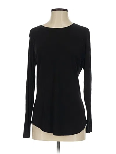 Pre-owned Time And Tru Long Sleeve T-shirt In Black