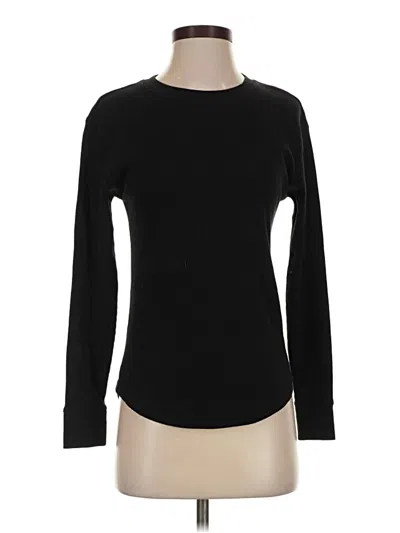 Pre-owned Time And Tru Long Sleeve T-shirt In Black