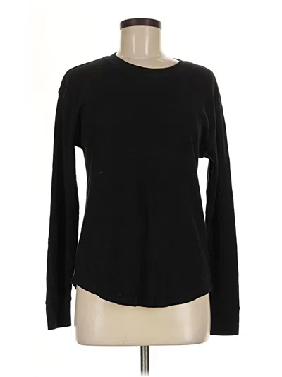 Pre-owned Time And Tru Long Sleeve T-shirt In Black