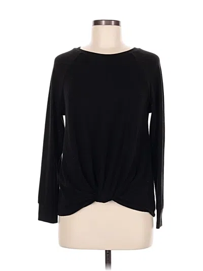 Pre-owned Time And Tru Long Sleeve T-shirt In Black