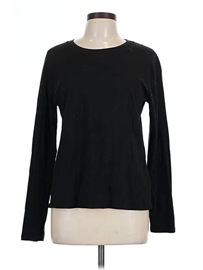 Pre-owned Time And Tru Long Sleeve T-shirt In Black