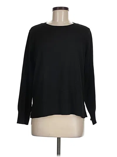 Pre-owned Time And Tru Long Sleeve T-shirt In Black