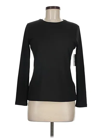 Pre-owned Time And Tru Long Sleeve T-shirt In Black