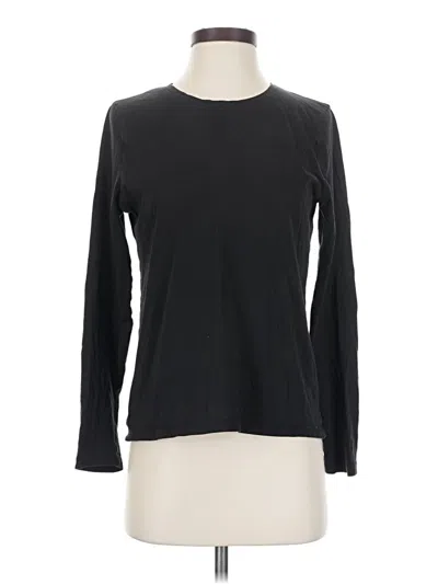 Pre-owned Time And Tru Long Sleeve T-shirt In Black