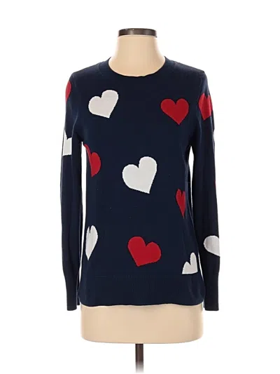 Pre-owned Time And Tru Long Sleeve T-shirt In Blue