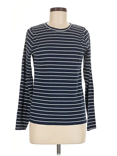 Pre-owned Time And Tru Long Sleeve T-shirt In Blue