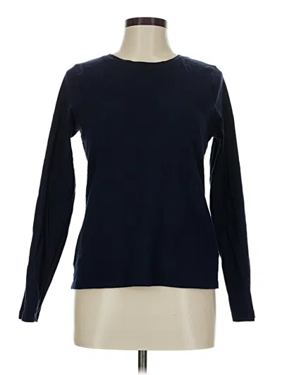 Pre-owned Time And Tru Long Sleeve T-shirt In Blue