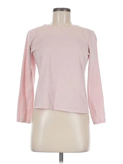 Pre-owned Time And Tru Long Sleeve T-shirt In Pink