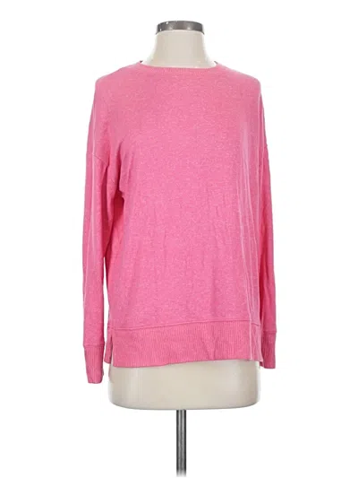 Pre-owned Time And Tru Long Sleeve T-shirt In Pink