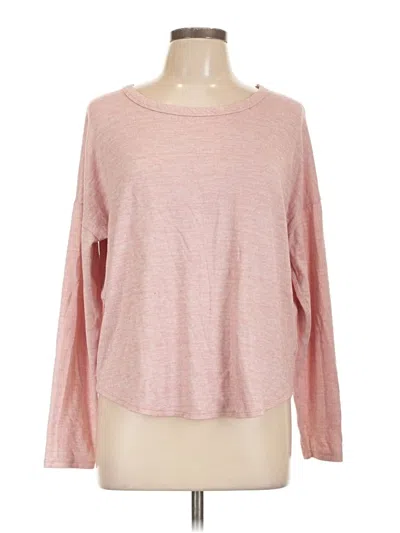 Pre-owned Time And Tru Long Sleeve T-shirt In Pink