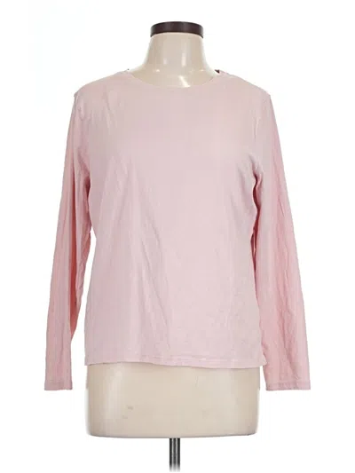 Pre-owned Time And Tru Long Sleeve T-shirt In Pink
