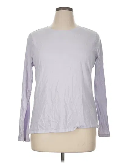Pre-owned Time And Tru Long Sleeve T-shirt In Purple