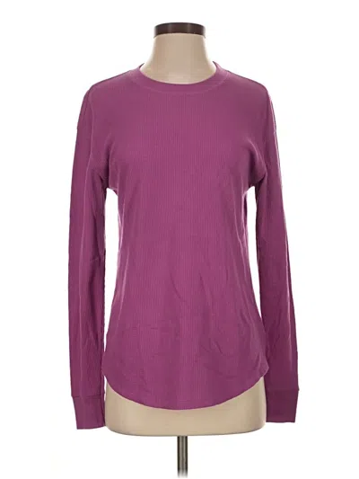 Pre-owned Time And Tru Long Sleeve T-shirt In Purple