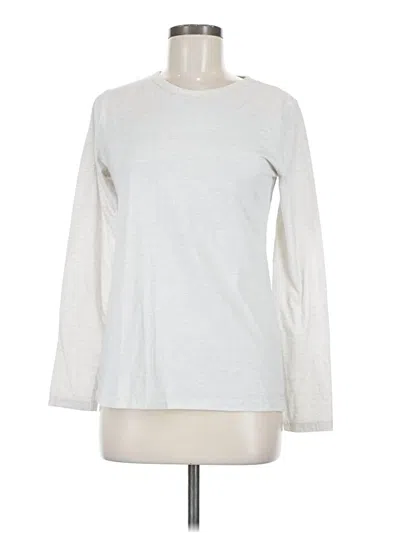 Pre-owned Time And Tru Long Sleeve T-shirt In Silver