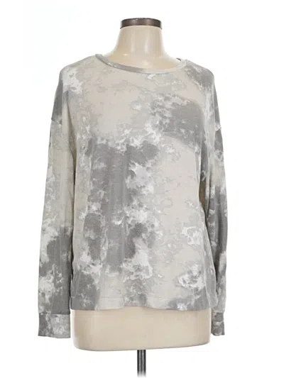 Pre-owned Time And Tru Long Sleeve T-shirt In Silver