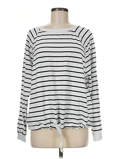 Pre-owned Time And Tru Long Sleeve T-shirt In Silver
