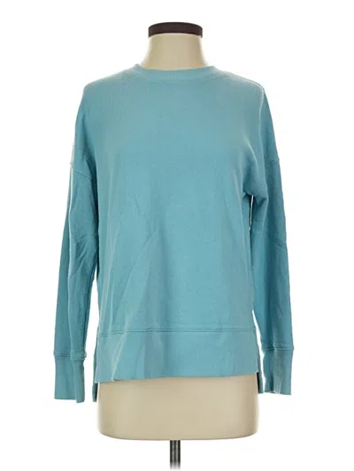 Pre-owned Time And Tru Long Sleeve T-shirt In Teal