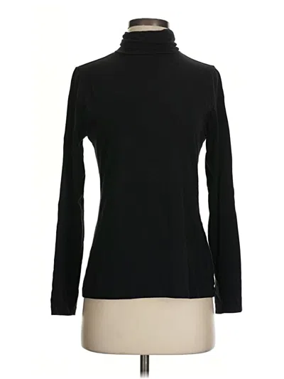 Pre-owned Time And Tru Long Sleeve Turtleneck In Black