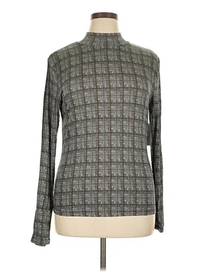 Time And Tru Long Sleeve Turtleneck In Gray