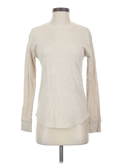 Pre-owned Time And Tru Long Sleeve Turtleneck In Ivory