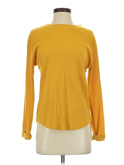 Pre-owned Time And Tru Long Sleeve Turtleneck In Yellow