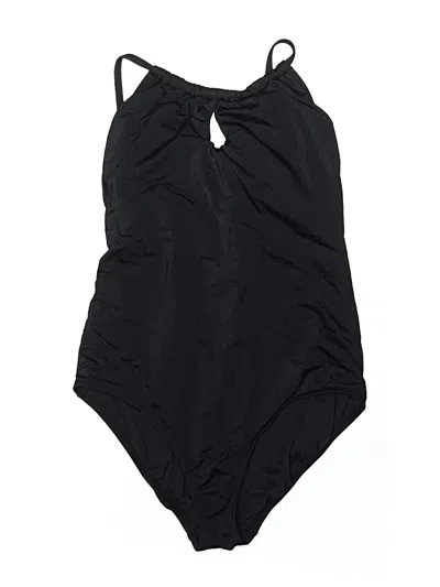 Pre-owned Time And Tru One Piece Swimsuit In Black