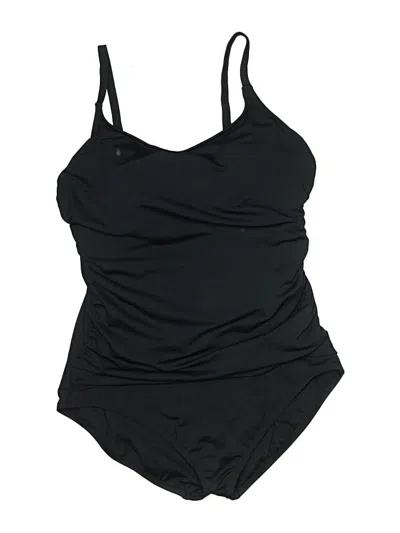 Pre-owned Time And Tru One Piece Swimsuit In Black