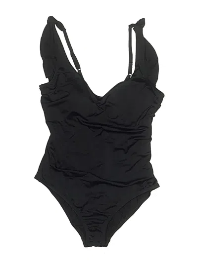 Pre-owned Time And Tru One Piece Swimsuit In Black