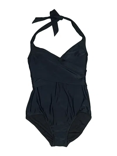 Pre-owned Time And Tru One Piece Swimsuit In Black