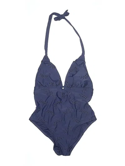 Pre-owned Time And Tru One Piece Swimsuit In Blue