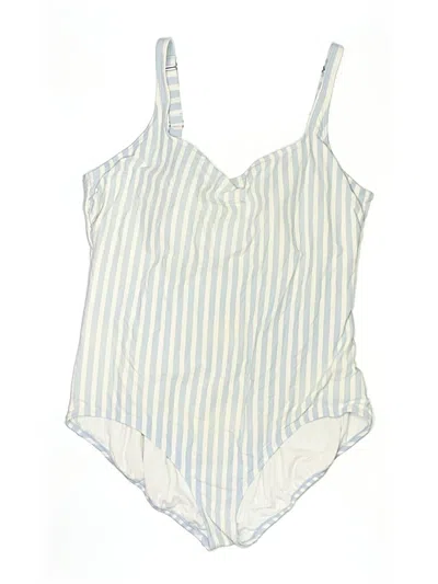 Pre-owned Time And Tru One Piece Swimsuit In Ivory