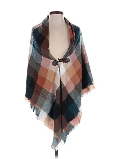 Time And Tru Poncho In Brown