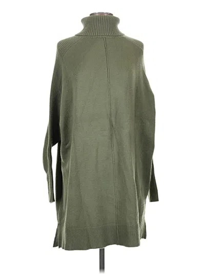 Pre-owned Time And Tru Poncho In Green