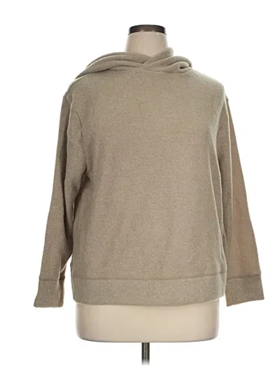Pre-owned Time And Tru Pullover Hoodie In Tan