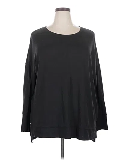 Pre-owned Time And Tru Pullover Sweater In Black